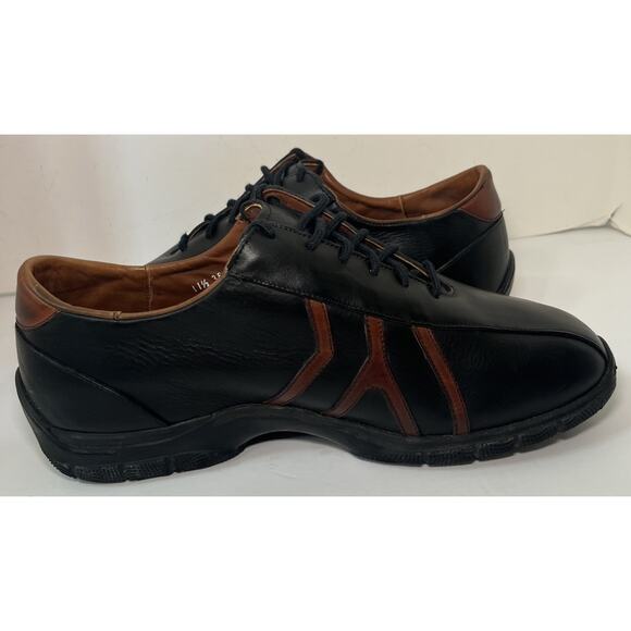 ALLEN EDMONDS TRAVELER TWO TONES BLACK & BROWN OXFORD Made In USA Men’s 11.5 3E main image 9